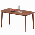 HOMCOM Esstisch, Landhausstil, lackierte Oberfläche, Holz, 150 x 80 cm, Braun
