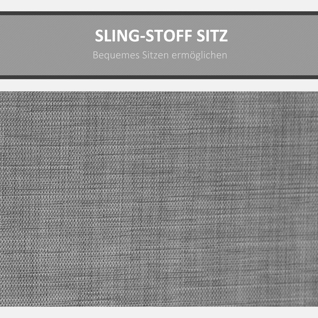 Outsunny Hollywoodschaukel mit Seitentasche, 3-Sitzer Gartenschaukel mit verstellbarem Sonnendach, Schaukelbank belast bis 300kg, für Garten, Terrasse, 196 x 128 x 172 cm, Dunkelgrau