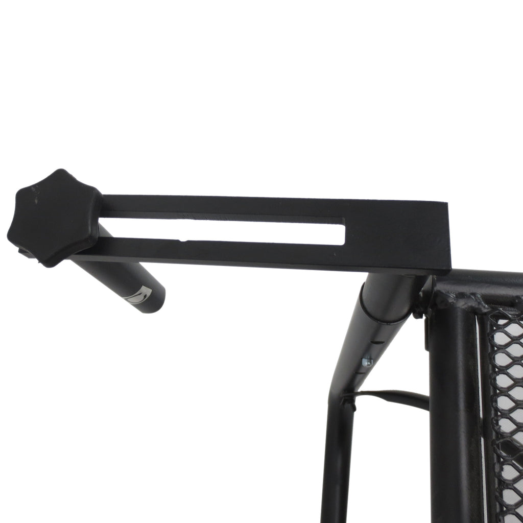 Outsunny Balkonhängetisch Gartentisch höhenverstellbar viereckig Terrasse Metall Schwarz L60 x B56,5 x H45 cm