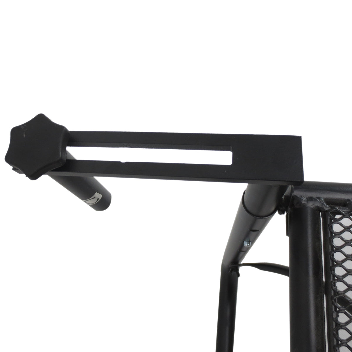 Outsunny Balkonhängetisch Gartentisch höhenverstellbar viereckig Terrasse Metall Schwarz L60 x B56,5 x H45 cm