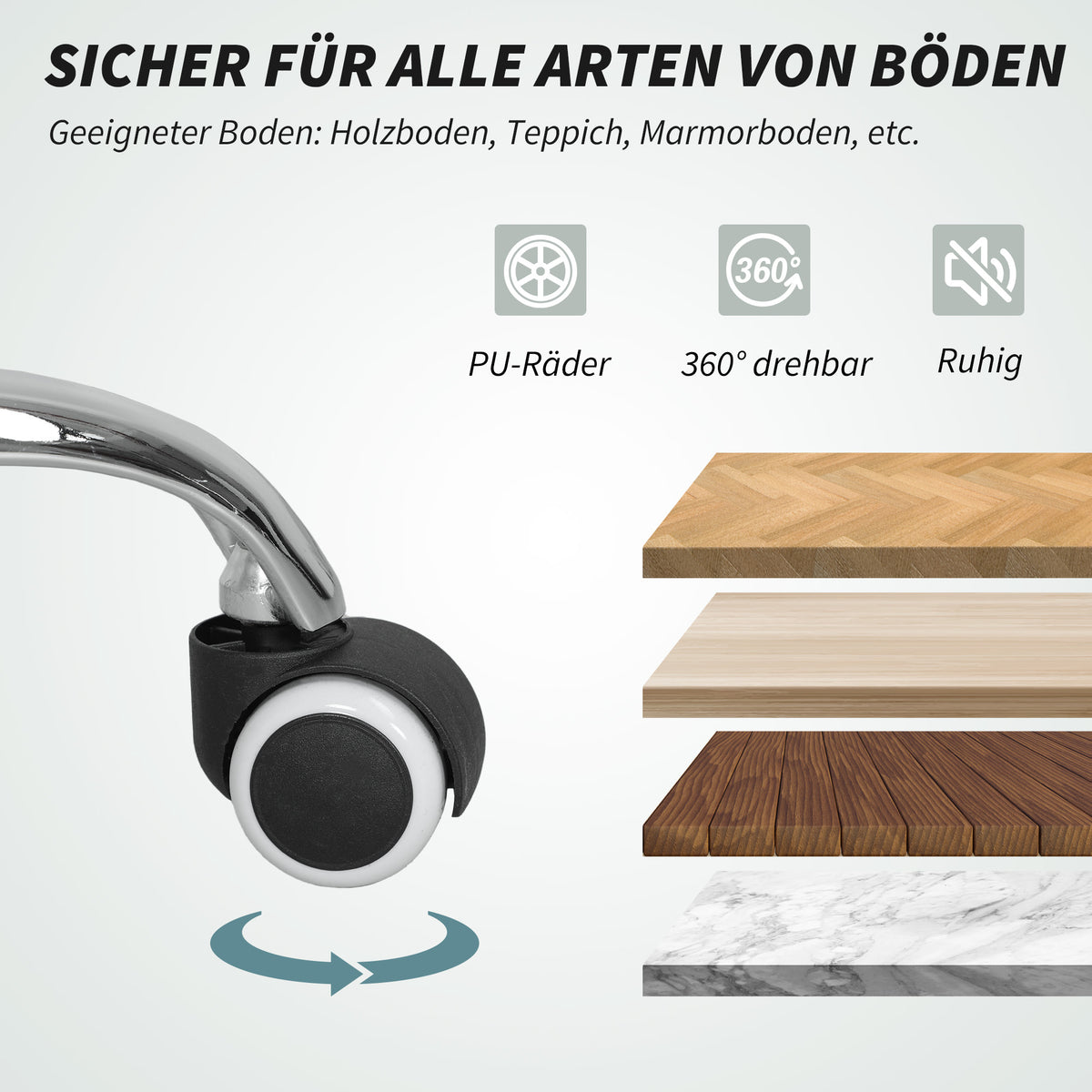 Vinsetto Massagstuhl Bürostuhl mit Massagefunktion, inkl. Fußstütze, höhenverstellbar, 64 cm x 70 cm x 118 cm, Schwarz
