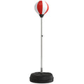 HOMCOM Standboxsack Punching Ball Standboxsack höhenverstellbar 126-144 cm mit Handschuhen, Pumpe und Standfuß