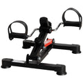 HOMCOM Mini Heimtrainer Pedalier Heimtrainer verstellbarer Widerstand LCD-Display 33-43 x 40 x 24,5-34,5 cm aus schwarzem Stahl