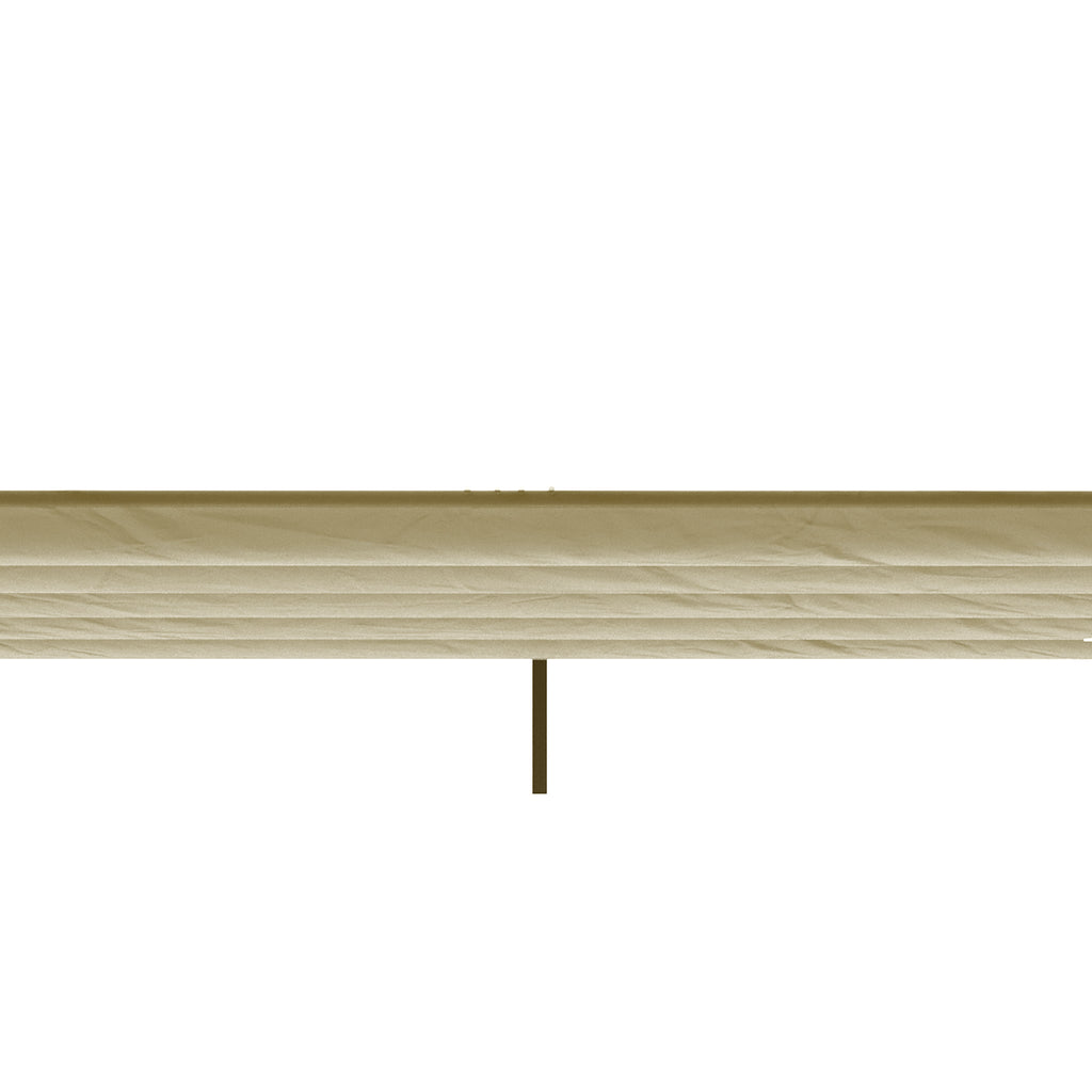 Outsunny Ersatzdach für 3 x 3 m Pergola, einziehbar, mit Regenabflusslöchern, wetterfest, Polyester, Beige