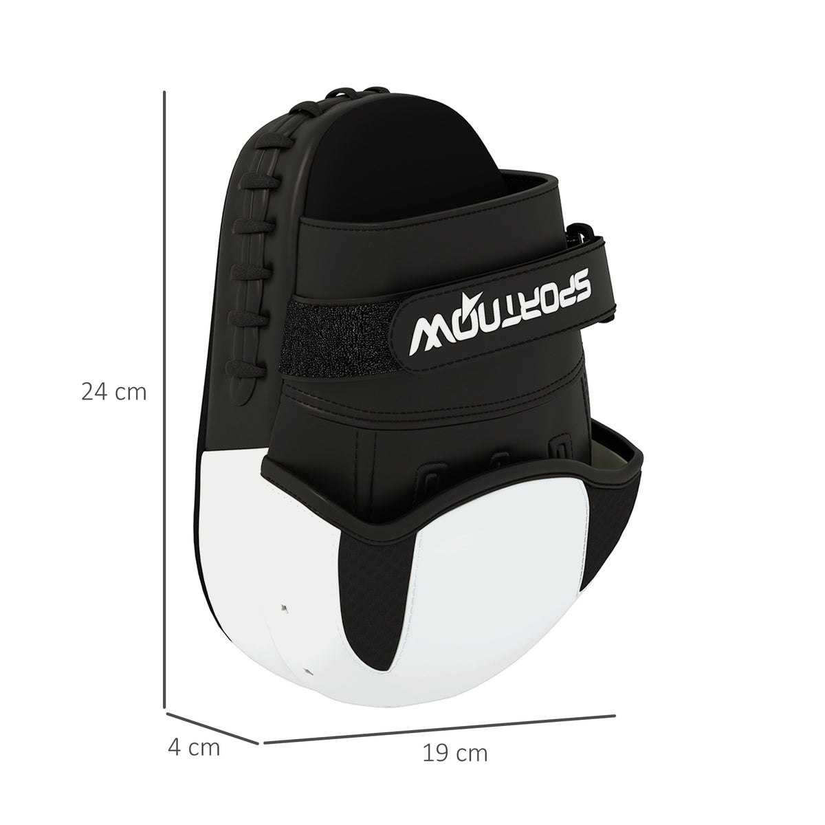 SPORTNOW Boxschlagpolster Boxhandschuhe mit Fingerschutz für Muay Thai Kickboxen Kampfkünste MMA 24 x 19 x 4 cm weiß