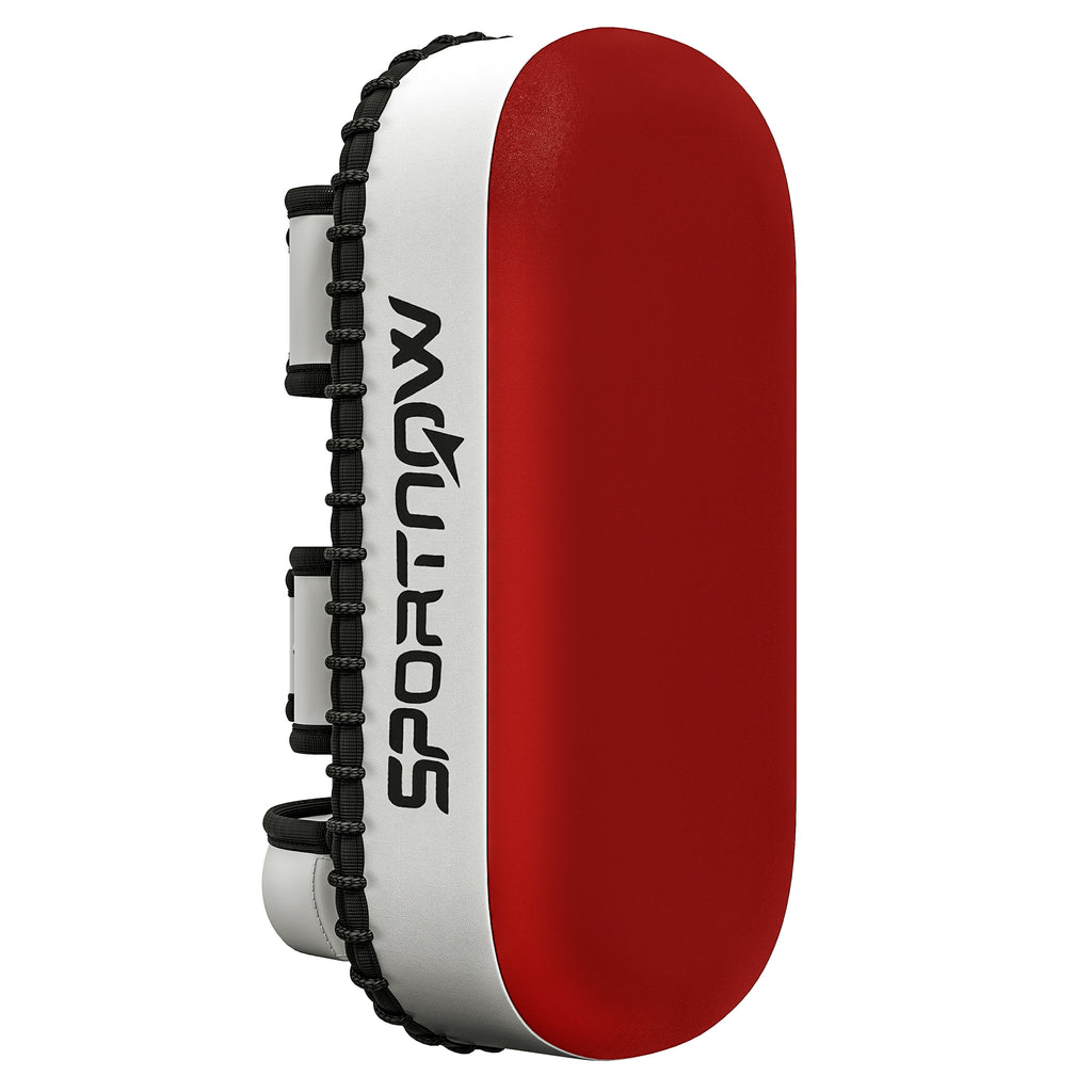 SPORTNOW Schlagpolster Boxen und Muay Thai gepolstert für Arm, in PU und EPE, 38x20x18 cm, Rot