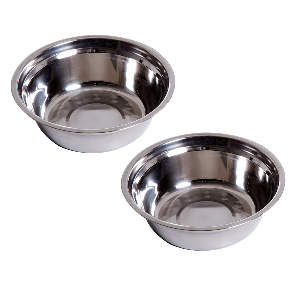 PawHut Hunde-Futterstation, rutschfest, 58,4 x 30,5 x 25,4cm, Grau, 2L pro Napf
