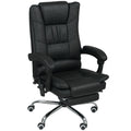Vinsetto Massagstuhl Bürostuhl mit Massagefunktion, inkl. Fußstütze, höhenverstellbar, 64 cm x 70 cm x 118 cm, Schwarz