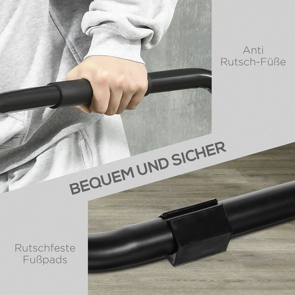 HOMCOM Dip Barren Dipstation bis 120 kg belastbar Fitnessgeräte für Zuhause Parallettes Calisthenics Equipment für Krafttraining
