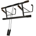 SPORTNOW Türreckstange Türreck für Klimmzüge mit Widerstandsbändern gepolsterten Griffen 100 x 50 x 27 cm Schwarz