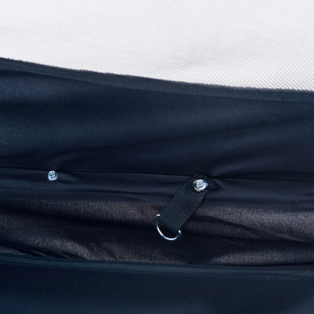 PawHut Fahrradanhänger bis 20kg Universalkupplung Sicherheitsanker Reflektor Stahl Blau+Schwarz