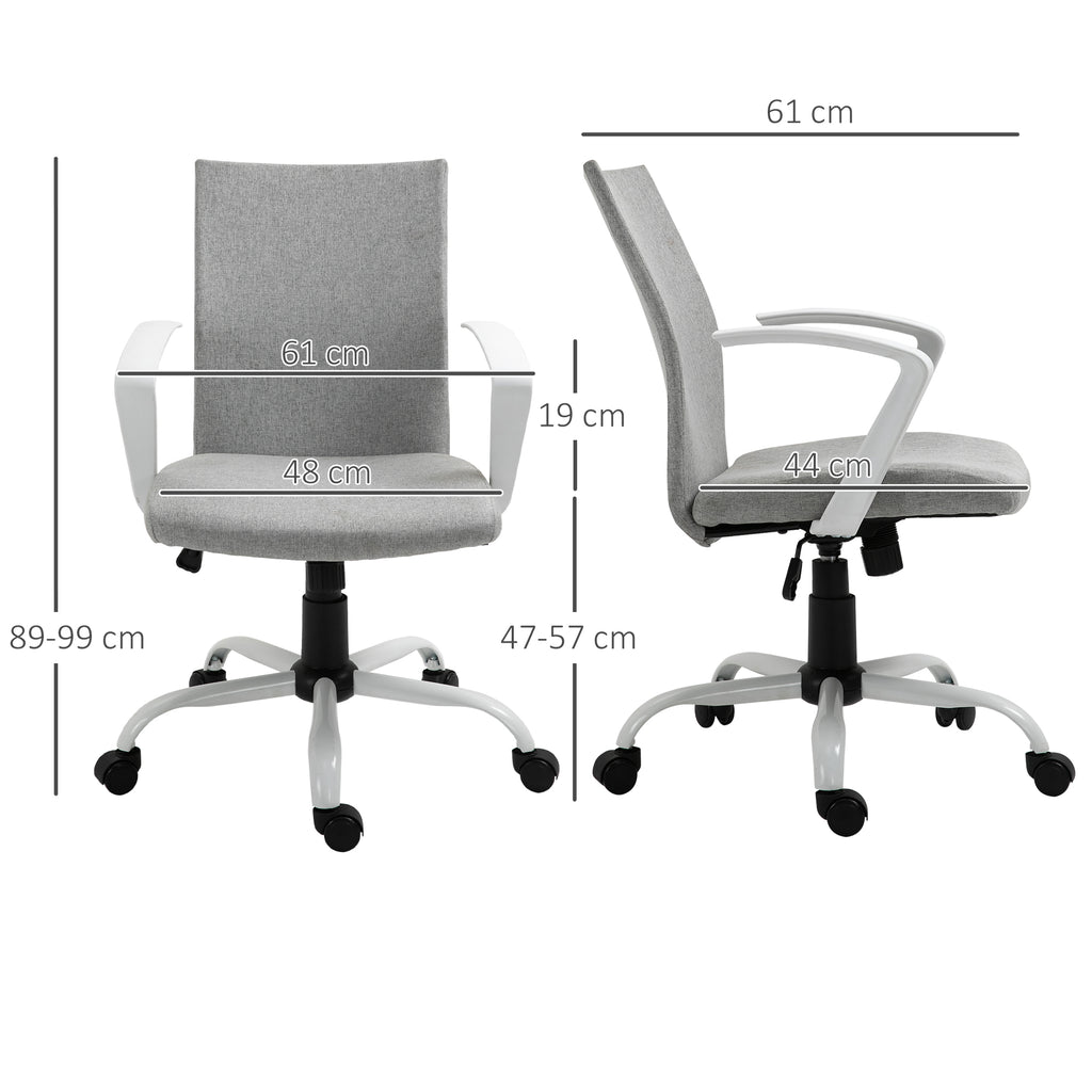 Vinsetto Bürostuhl Drehstuhl höhenverstellbarer Home-Office-Stuhl Schaumstoff Nylon