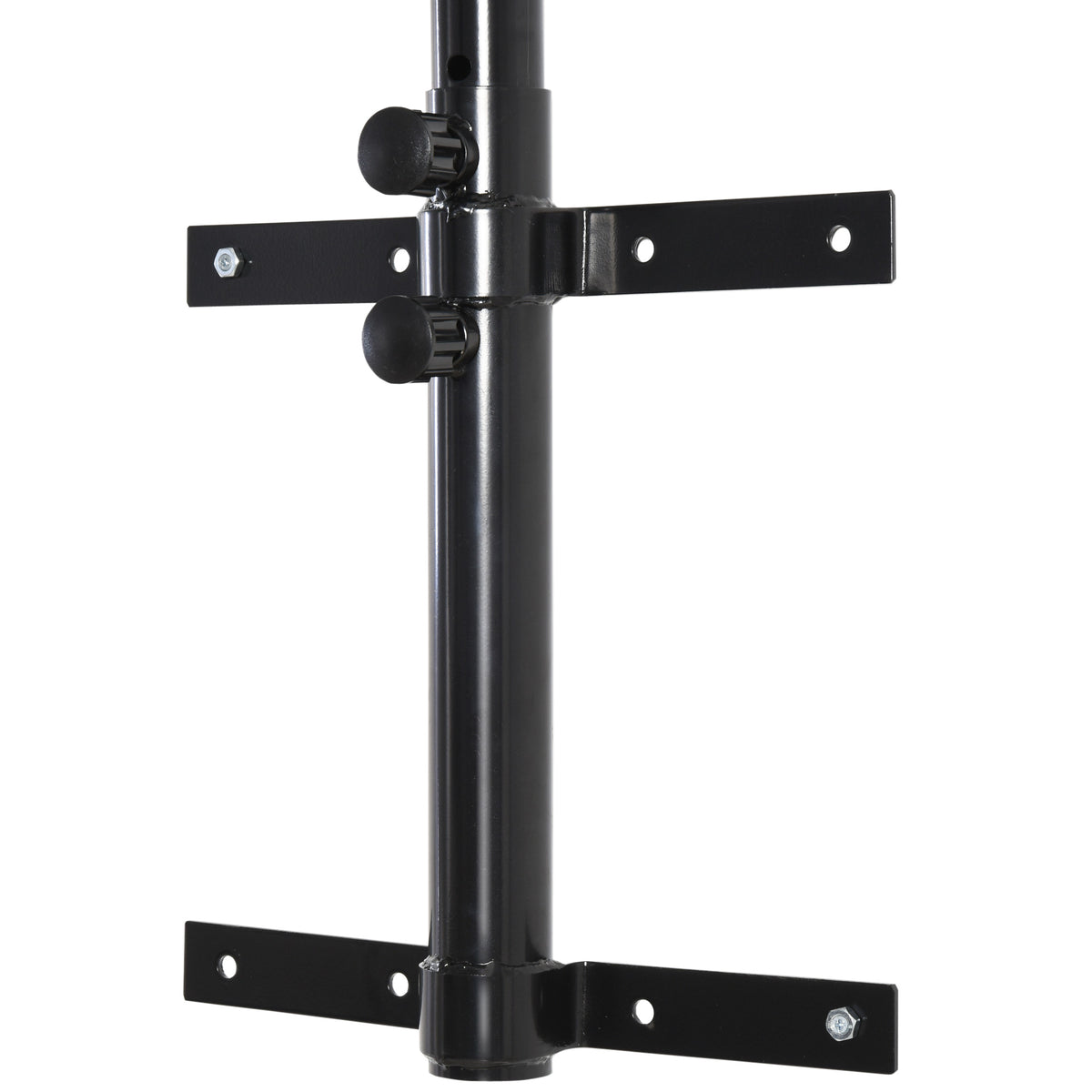 HOMCOM Boxsackhalterung Wandhalterung Boxsack Sandsack Halterung bis 100 kg Tragkraft 60-88cm höhenverstellbar Schwarz