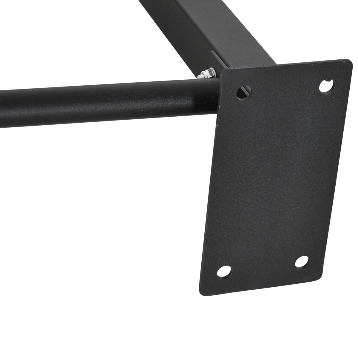 HOMCOM Klimmzugstange Fitnessstange aus Stahl maximale Belastung 120 kg Wandmontage 94 x 51 x 18 cm schwarz