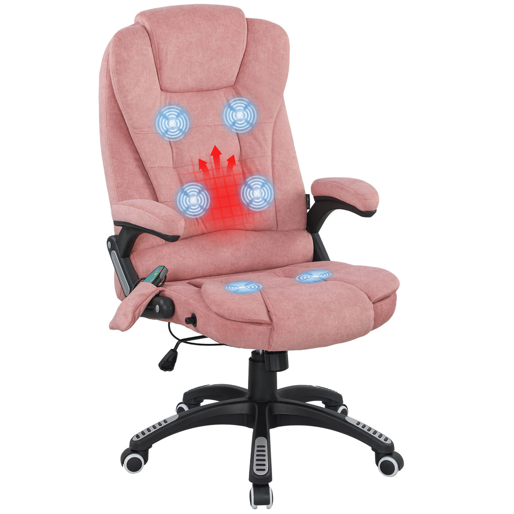Vinsetto Büro Sessel mit Massagefunktion und Neigungsfunktion mit Heizung Höhenverstellbar