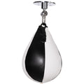 SPORTNOW Speedball Boxsack Erwachsene mit 360° drehbarer Rotule Pumpe Wand- oder Deckenmontage Schwarz und Weiß
