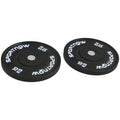 SPORTNOW Set von 2 Hantelscheiben zu je 10kg für Langhantelstangen und Kurzhanteln mit 5cm Anschluss, Schwarz