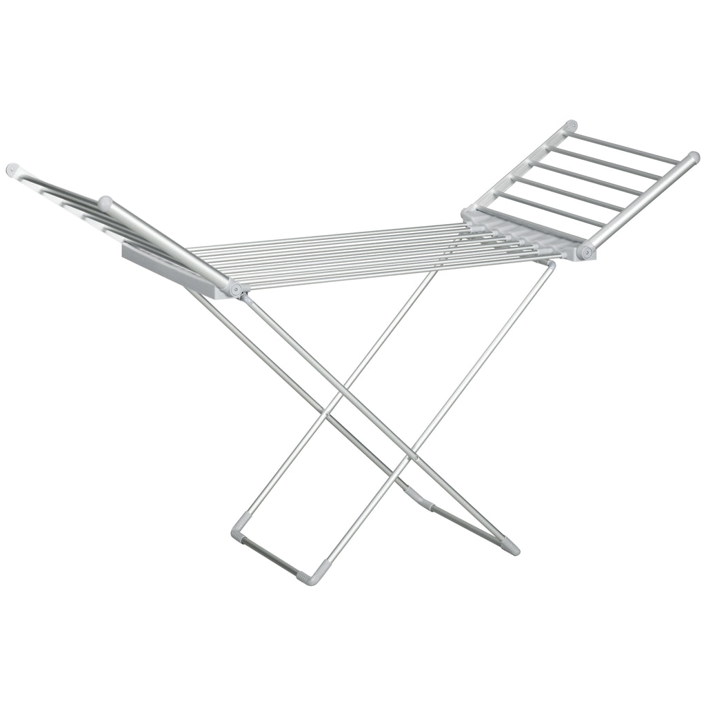 HOMCOM Wäscheständer mit Heizfunktion, 45-55 ℃, zusammenklappbar, 144L x 53B x 96H cm