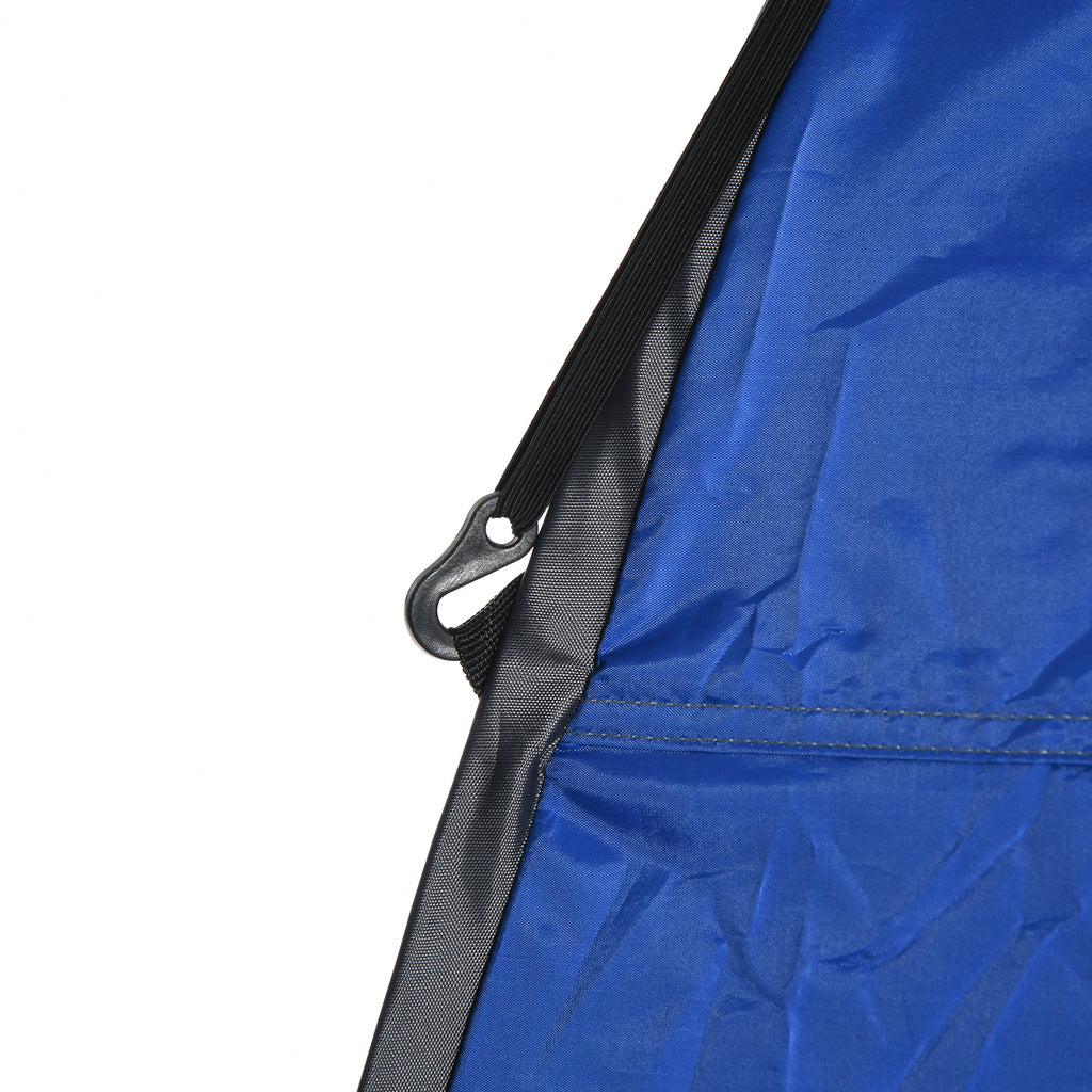 Outsunny Pop up Duschzelt Toilettenzelt Camping Umkleidezelt mit Tragetasche Mobile Outdoor Toilette Umkleidekabine Lagerzelt Dunkelblau 126 x 124 x 189 cm