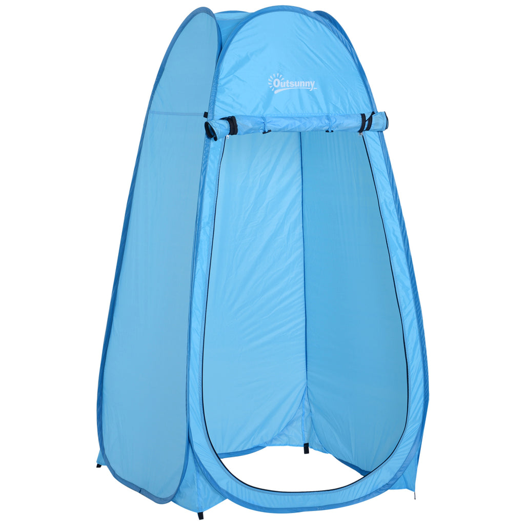 Outsunny Pop-Up-Duschkabine Instant Cabinet für Camping Polyester Blau
