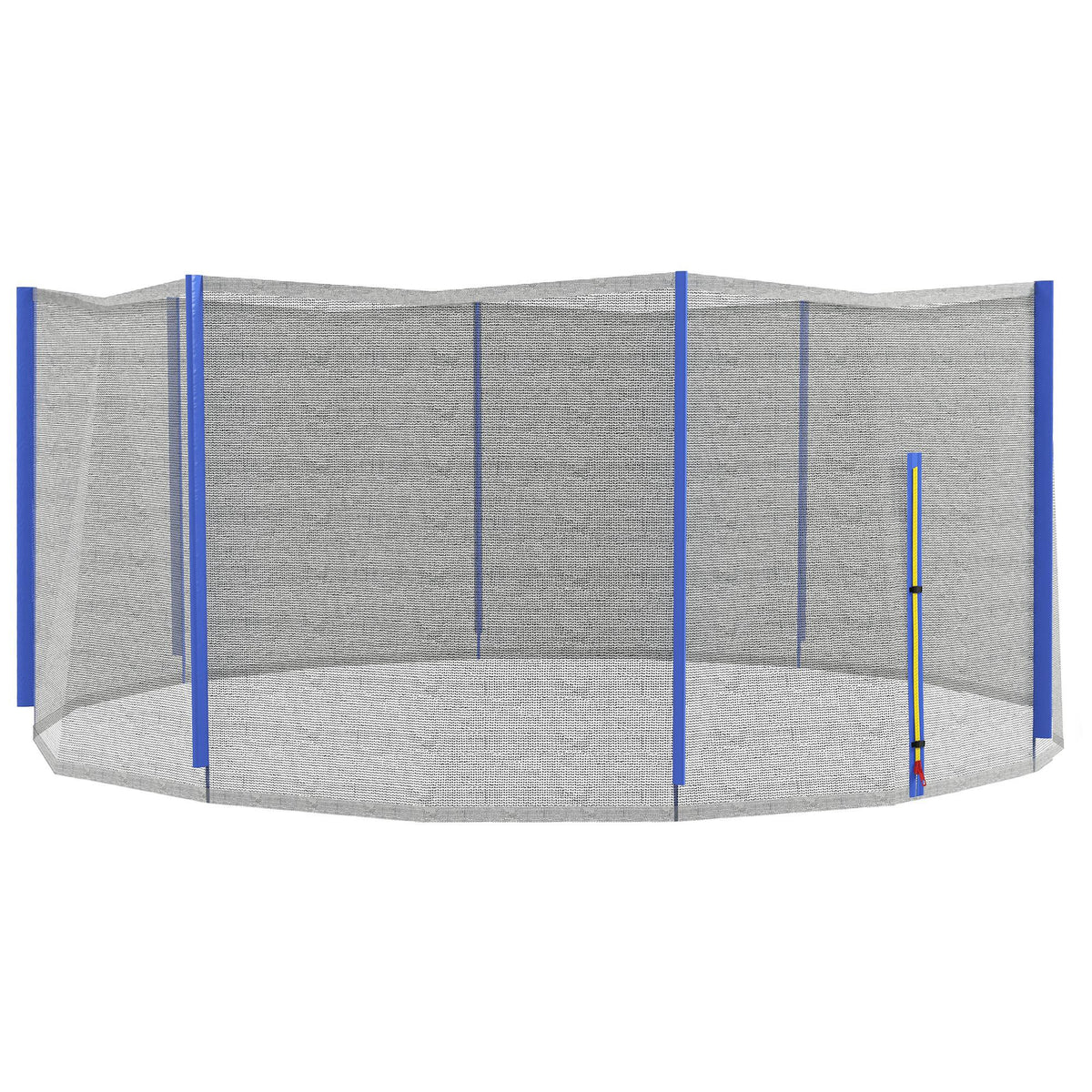 SPORTNOW Ersatznetz für Trampoline Ø 366 cm 8 senkrechte Stangen Sicherheitsnetz für Trampoline, Reißverschlusseingang