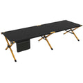 Outsunny Sonnenliege Strandliege Gartenliege, klappbar, wetterbeständig, 196 cm x 64 cm x 45 cm, Schwarz