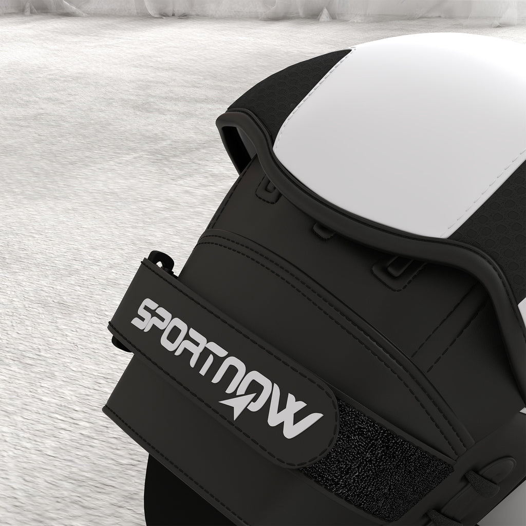 SPORTNOW Boxschlagpolster Boxhandschuhe mit Fingerschutz für Muay Thai Kickboxen Kampfkünste MMA 24 x 19 x 4 cm weiß