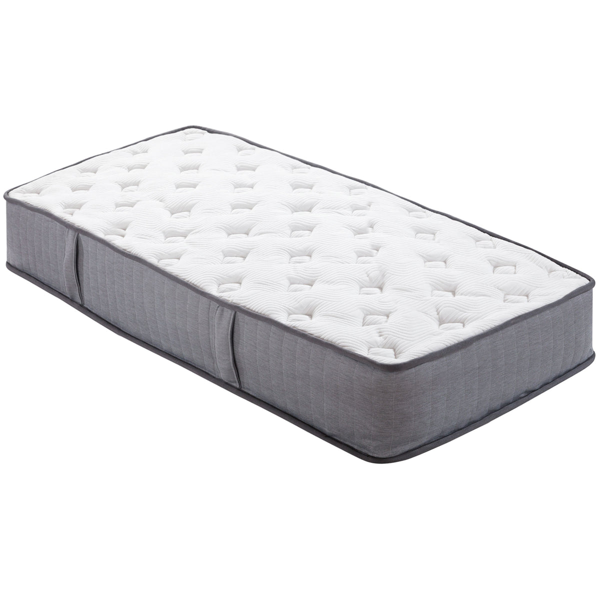 HOMCOM Matratze 90x200 cm 25,8 cm Höhe 7-Zonen ergonomisch mit abnehmbarer waschbar Bezug