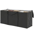 Outsunny Aufbewahrungstasche für Gartensitzkissen, Outdoor-Kissenhülle aus Oxford mit Griffen 175 x 55 x 75 cm Schwarz
