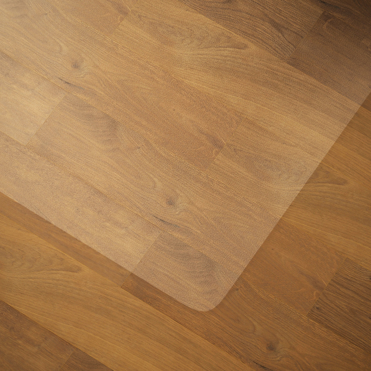 HOMCOM Bodenschutzmatte, rutschfest, 1,5mm dick, 120x120cm, Transparent