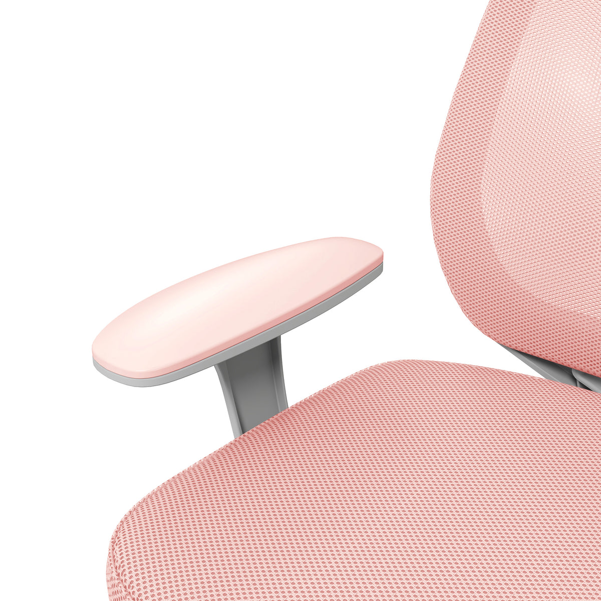 Vinsetto Bürostuhl, Ergonomisch Schreibtischstuhl mit Drehfunktion, Höhenverstellbar 55 x 48 x 82,5-94,5 cm Rosa