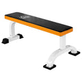 HOMCOM Hantelbank, Flachbank, Fitnessbank, Multifunktion Trainingsbank für zuhause Krafttraining, Stahl, Schwarz, 112x 62 x 43 cm