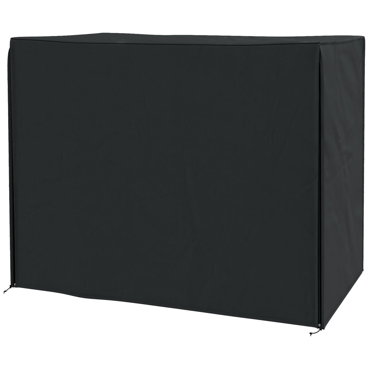 Outsunny Abdeckung für Hollywoodschaukel, wasserdicht, Polyester, 220x125x172cm, Schwarz