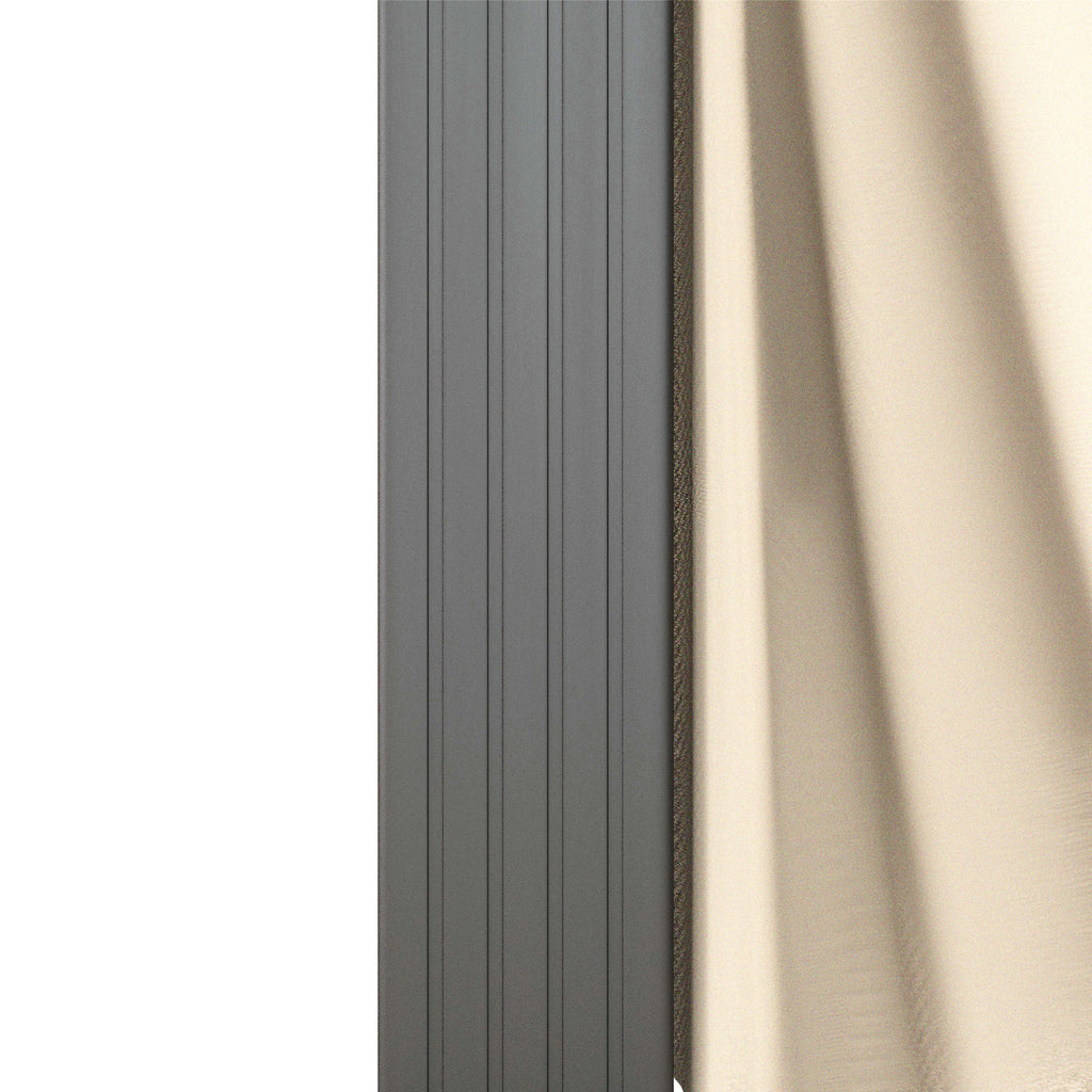 Outsunny Pavillon, ausziehbares Dach, Aluminium & Stahl, 295x295x220cm, Beige.