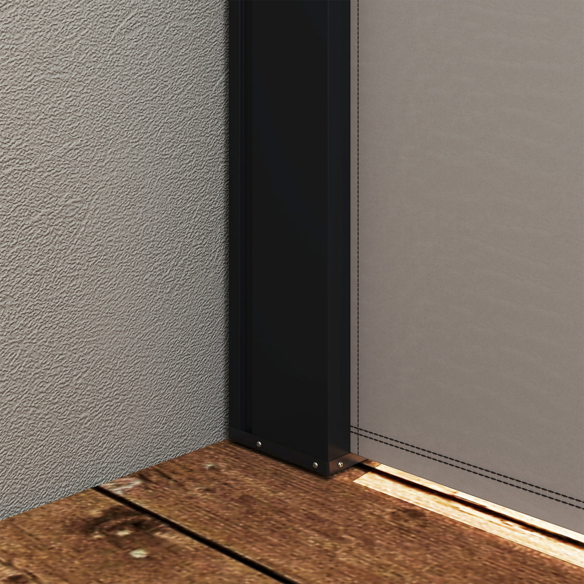 Outsunny Seitenmarkise, Seitenrollo, ausziehbar, Sichtschutz, Aluminium/Polyester, 3 x 1,4 m, Hellgrau