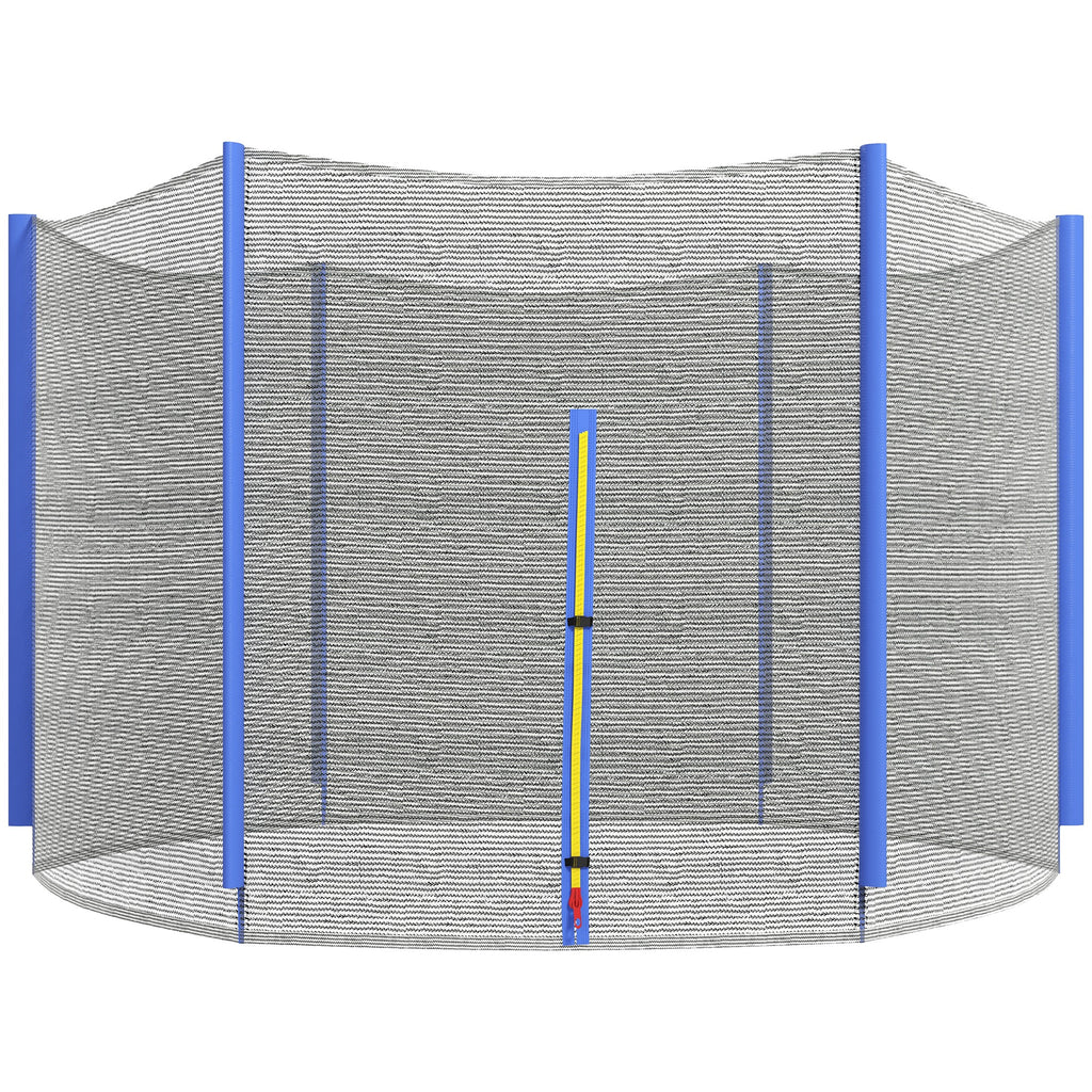 SPORTNOW Ersatznetz für Trampoline, Sicherheitsnetz mit 1 Reißverschlusstür für Trampoline Ø 244 cm und 6 Pfosten