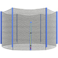 SPORTNOW Ersatznetz für Trampoline, Sicherheitsnetz mit 1 Reißverschlusstür für Trampoline Ø 244 cm und 6 Pfosten