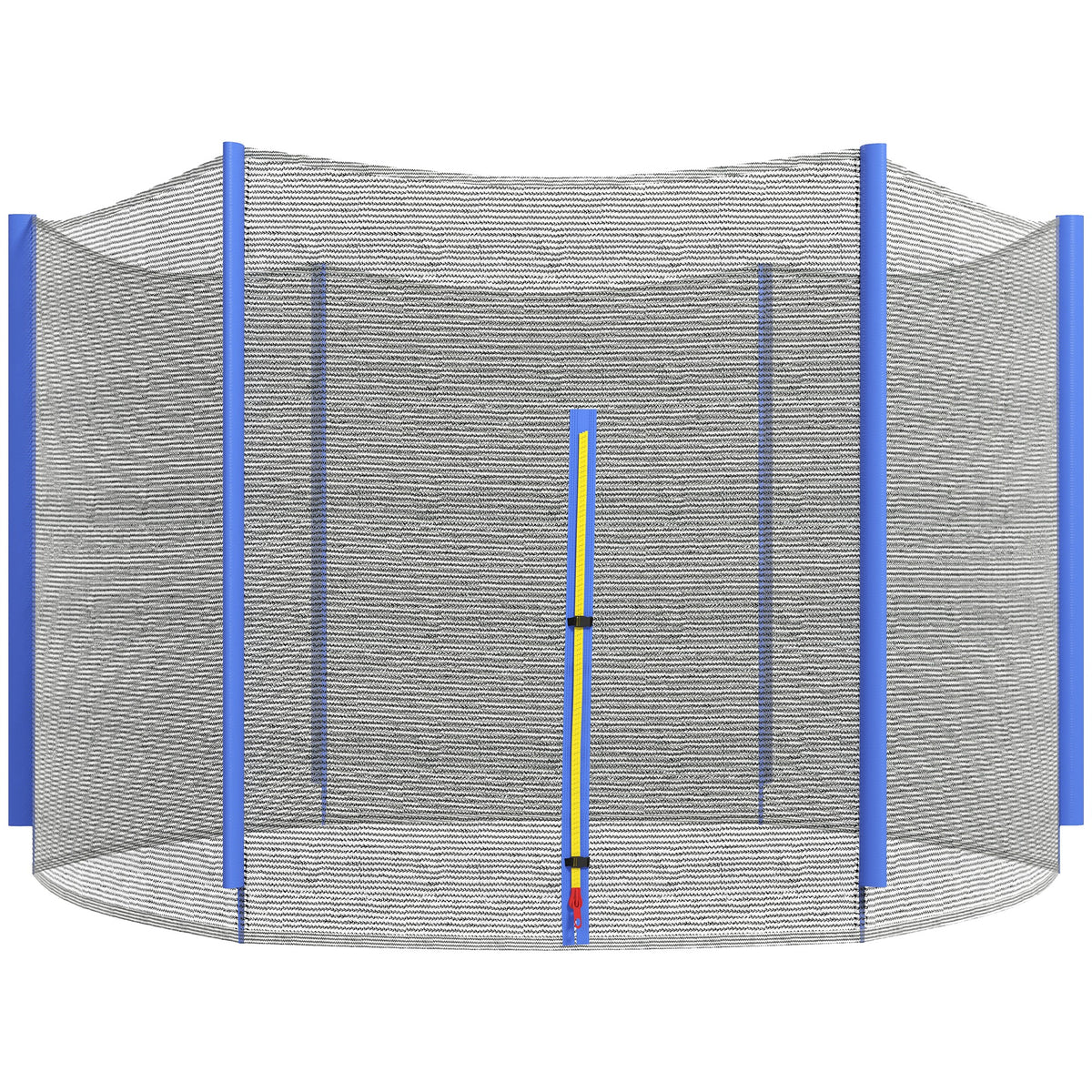 SPORTNOW Ersatznetz für Trampoline, Sicherheitsnetz mit 1 Reißverschlusstür für Trampoline Ø 244 cm und 6 Pfosten