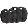 SPORTNOW 4er Gewichtsplatten-Set für Training, Fitnessstudio, Heimtraining, Stärke-Training, 2 x 7,5 kg und 2 x 5 kg, Schwarz
