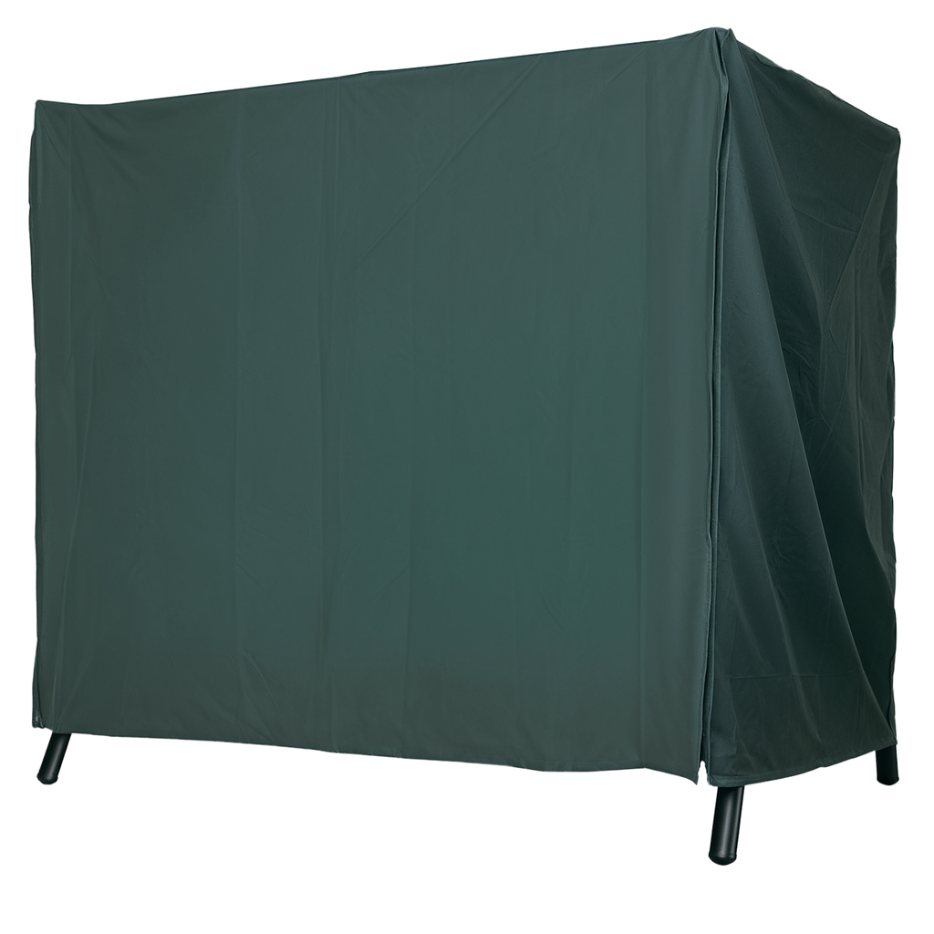 Outsunny Hollywoodschaukel Abdeckung 3 Sitzer, Wasserabweisend Winterfest Schutzhülle für Gartenschaukel, UV-Beständig Abdeckplane, Abdeckhaube, Reißfest 600D Oxford Gewebe, 205x124x164cm Dunkelgrün