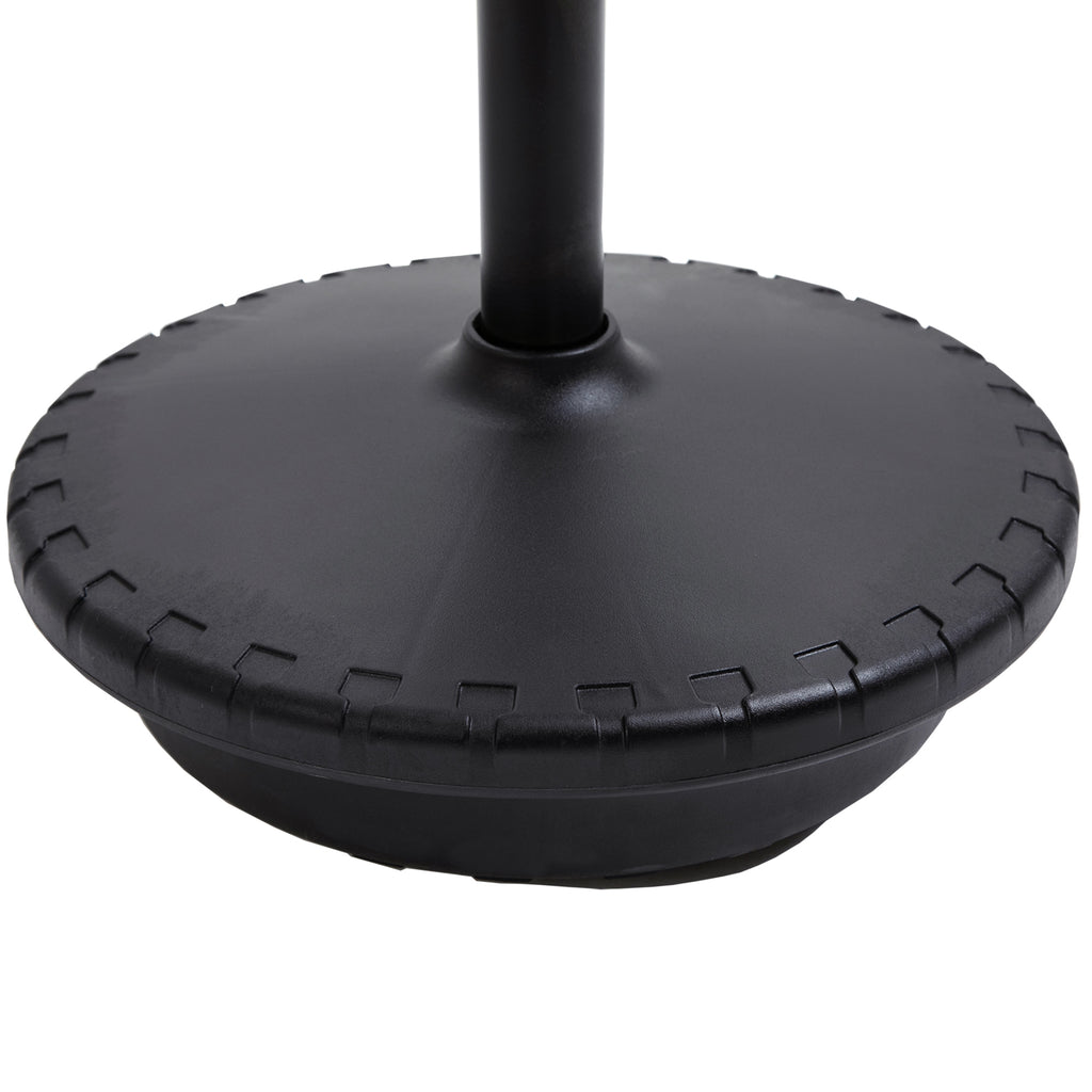 Vinsetto Bürohocker mit Schwenkfunktion, ergonomischer Hocker, höhenverstellbar 65,5-83,5 cm 120° neigbar Grau