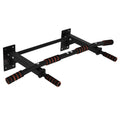 HOMCOM Klimmzugstange Fitnessstange aus Stahl maximale Belastung 120 kg Wandmontage 94 x 51 x 18 cm schwarz
