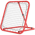 HOMCOM Fußball Rebounder-Netz, klappbar, Rückprallwand, Verstellbar in 5 Stufen, Metall, 78 x 84 x 65-78 cm, Rot