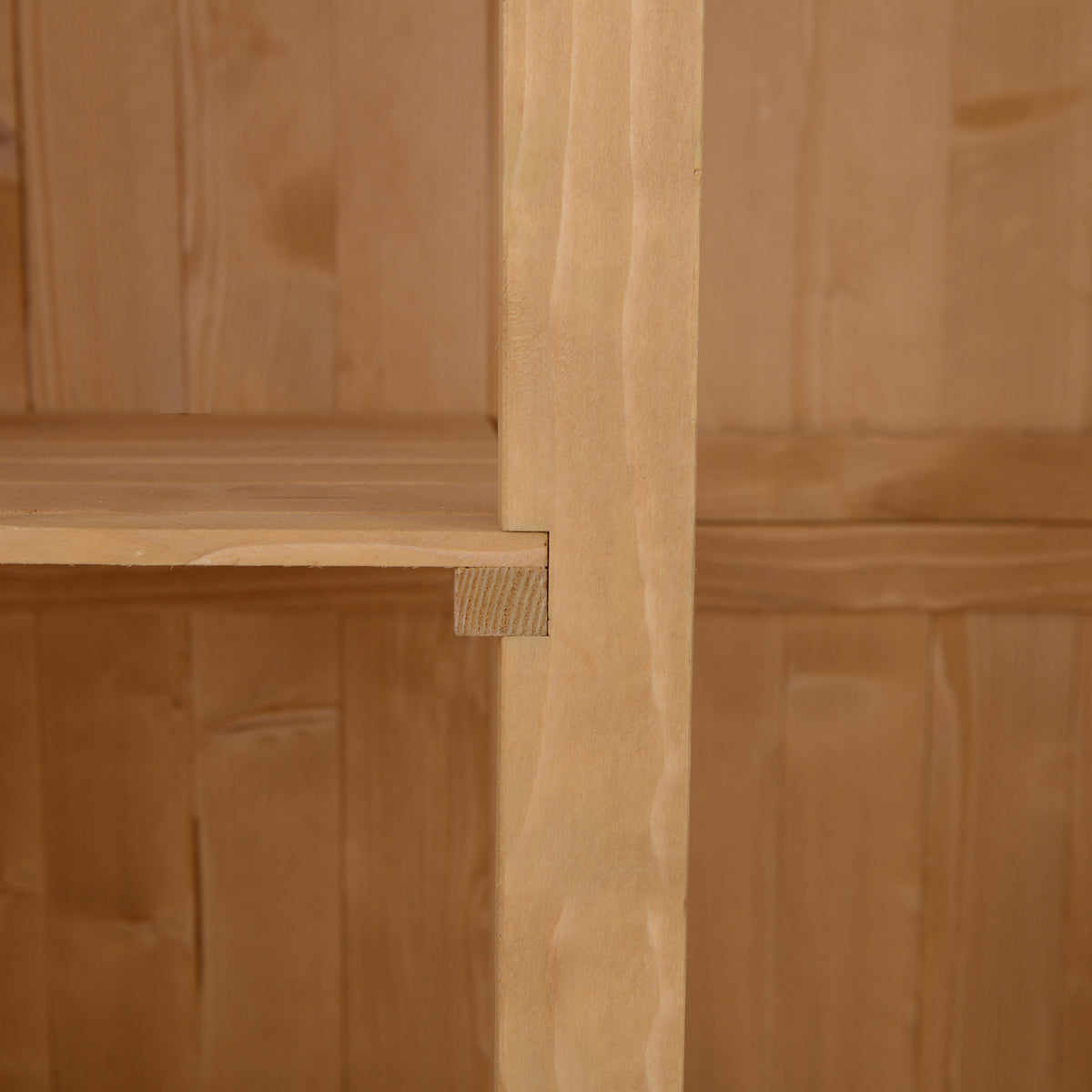 Outsunny Gartenschrank Holz Geräteschuppen Gerätehaus Geräteschrank Pultdach Garten Natur 127,5x50x164cm