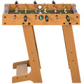 HOMCOM Tischkicker klappbar aus Holz mit 6 Stangen, 18 Spielern und Punktzählern, 69x37x70cm