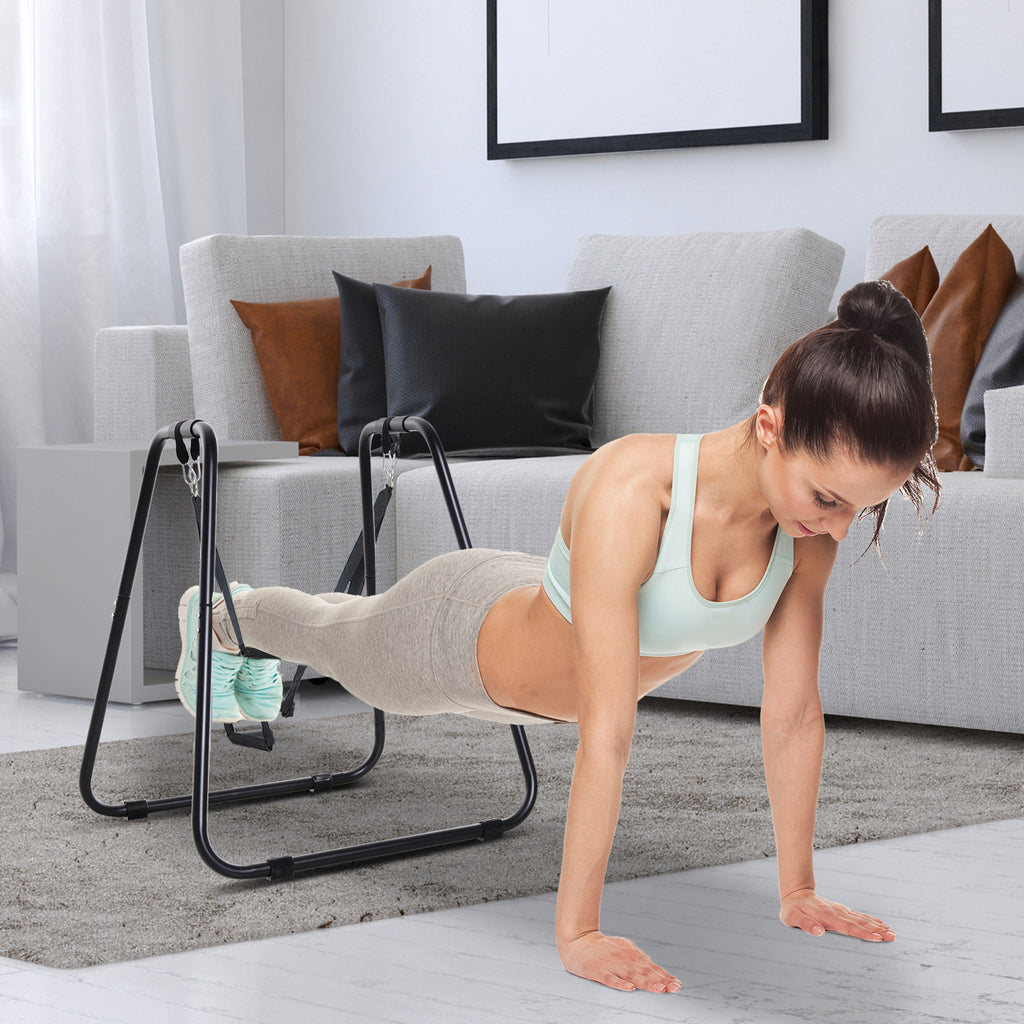 HOMCOM Dip Barren Dipstation bis 120 kg belastbar Fitnessgeräte für Zuhause Parallettes Calisthenics Equipment für Krafttraining