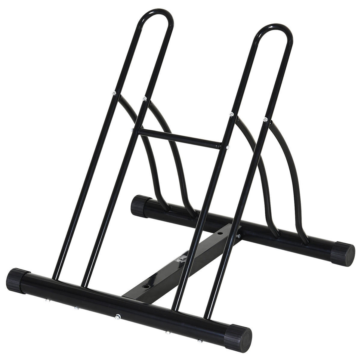 HOMCOM Fahrradständer, Montageständer, Fahrrad Zubehör, Metall, Schwarz, 60 x 54 x 57