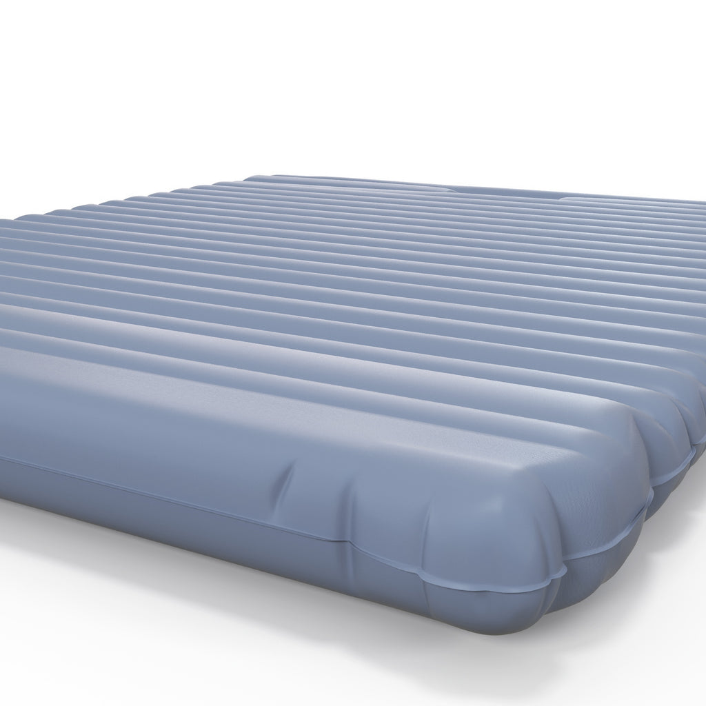 Outsunny Luftmatratze Campingmatratze, inkl. Luftpumpe, 1 Kissen, 200 x 135 x 10 cm, Blau