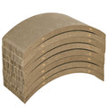 PawHut Kratzbrett-Set für Katzenlaufrad, belastbar bis 5kg, 55x25,5x3cm, Braun