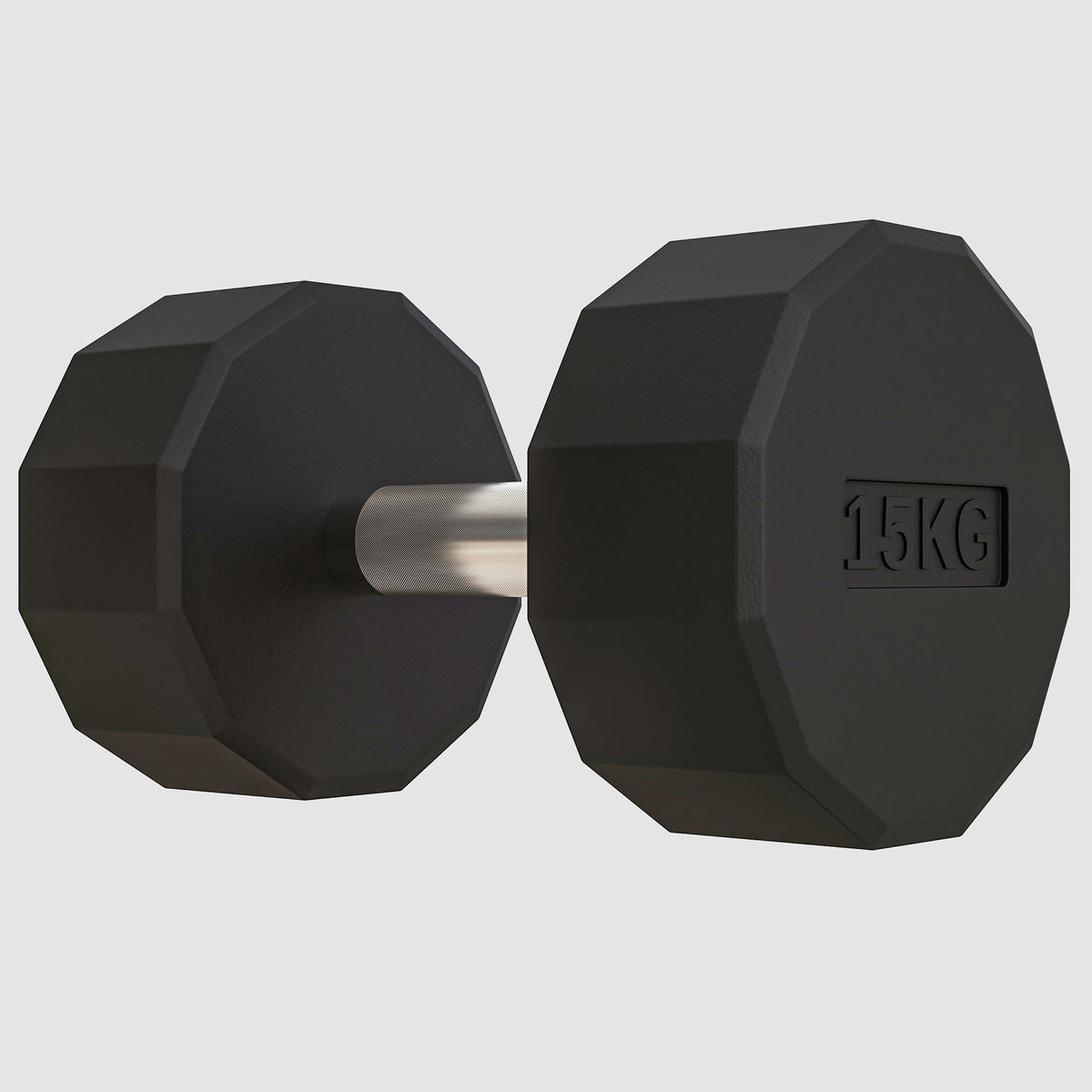 SPORTNOW Kurzhantel rutschfester Griff, Fitness, Heimsport, 15kg, Schwarz